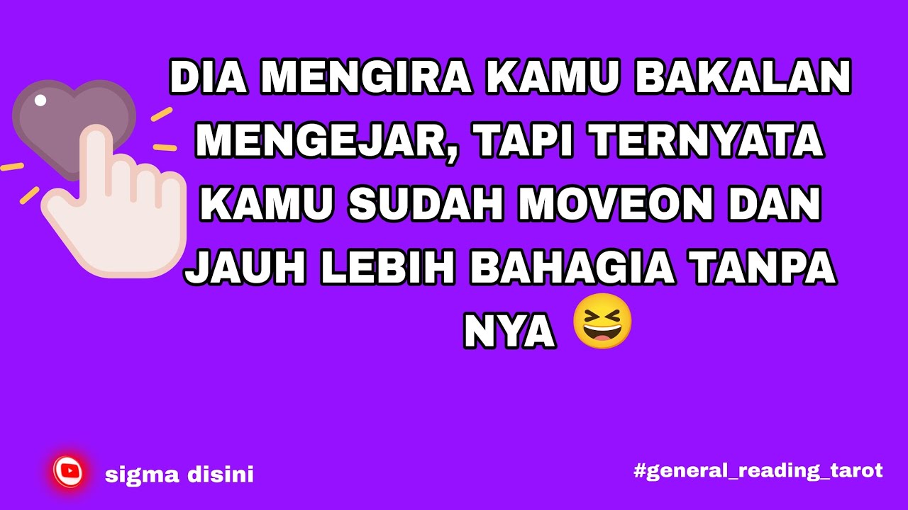 ☂️DIA MENGIRA KAMU MENGEJARNYA,TERNYATA SEKARANG KAMU SUDAH MOVEON DAN BAHAGIA TANPA DIA😆☂️#tarot 