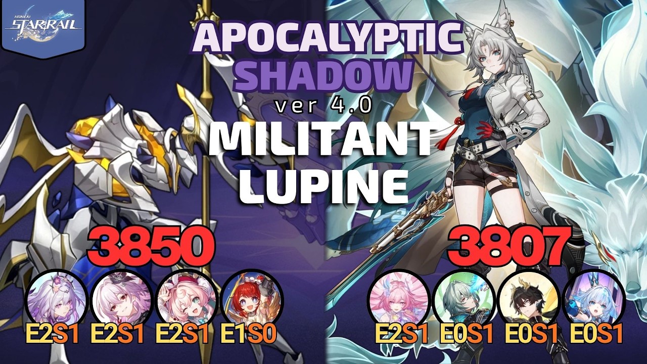 Chrysos Heirs 3-Star Clear - 7657 Score | Apocalyptic Shadow: Militant Lupine [Honkai Star Rail]