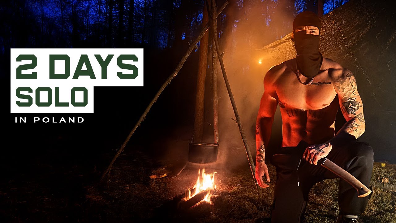 2 Days Alone in the Polish Forest | Solo Bushcraft near a Lake