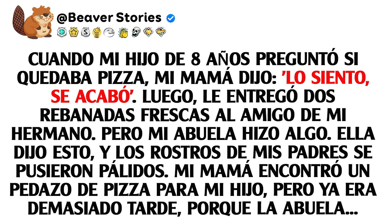 Cuando mi hija de 8 años preguntó si quedaba pizza, mi mamá le dijo: 