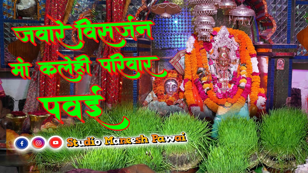 JABARE VISHRJA MATA KALEHI PAWAI ll जवारे विसर्जन माता कलेही पवई, पन्ना म.प्र l जवारे विसर्जन l