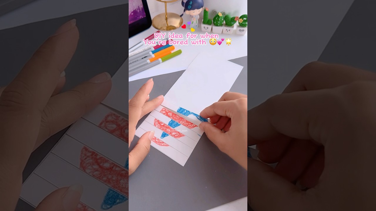 DIY idea for when you&rsquo;re bored #shorts #diy #craft #youtubeshorts