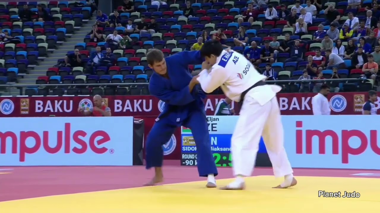 Eljan HAJIEV 🇦🇿 🆚️ Aliaksandr SIDORYK 🇧🇾 | 2 раунд /-90кг | Большой Шлем Баку 2023