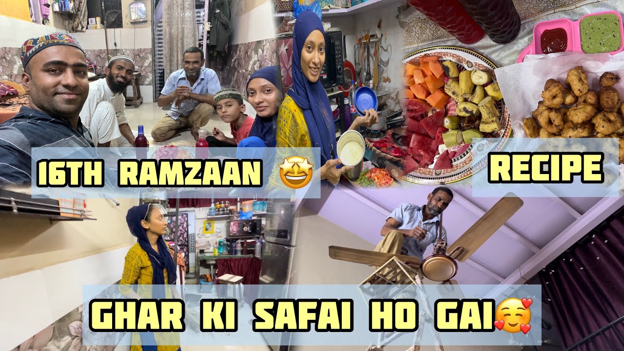 ABBA AGAYE JOSH ME HO GAI SAFAI GHAR KI🥰 | MEHNDU WADE KI RECIPE  DAY 16 RAMZAAN | #shafiqueaasifa