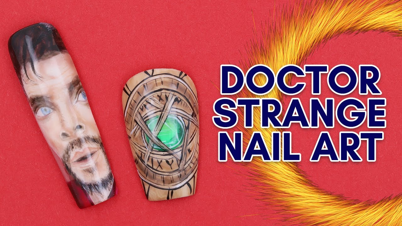 Doctor Strange Inspired Nails | The Eye Of Agamotto | Marvel Nails