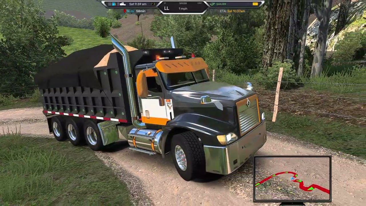 625 caballos en este motor cat c15 cargado con 50 toneladas en la montaña