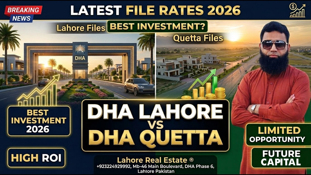 DHA Lahore Phase 10 Price Jump After FBR Valuation Rates Cut | DHA Quetta Highly Recomended