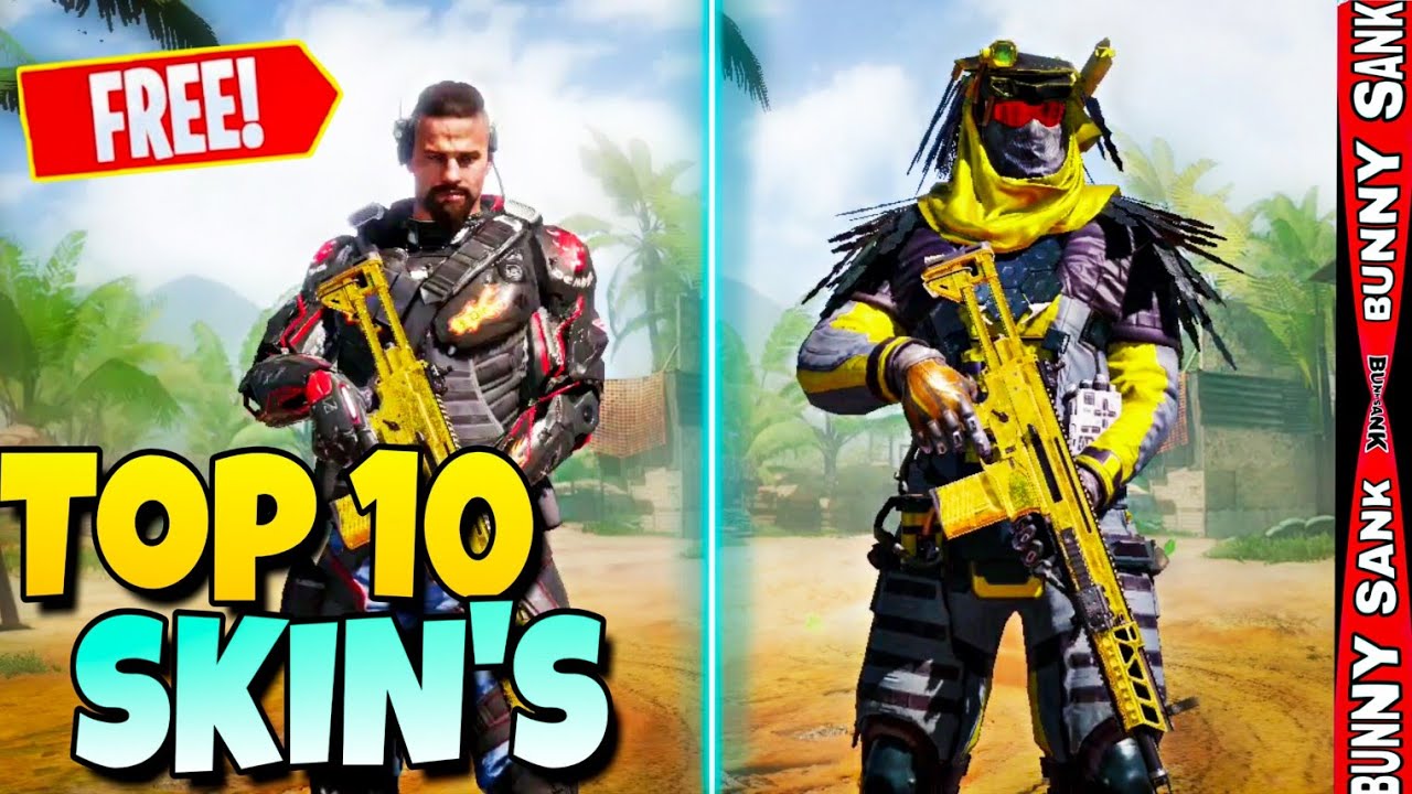 TOP 10 BEST FREE Soldier SKINS in Call of Duty Mobile | Cod Mobile FREE Character skins