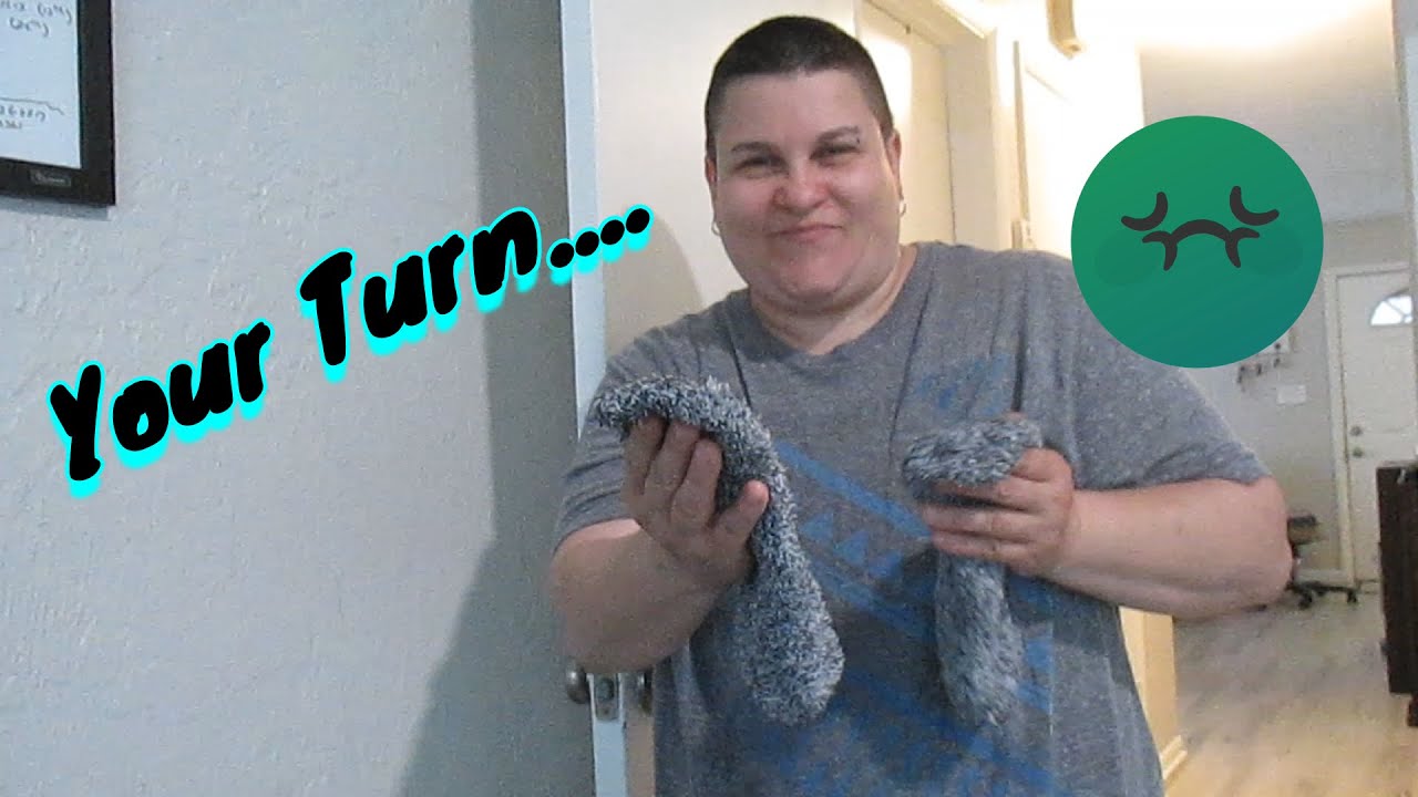 I want to smell your socks! (Cute reaction)