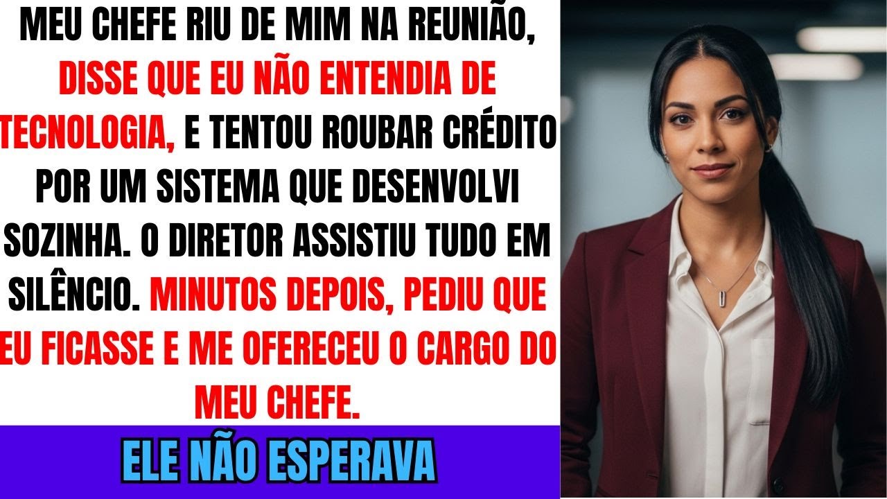Meu Chefe Riu De Mim Na Reunião — Minutos Depois, O Diretor Pediu Que Eu Ficasse