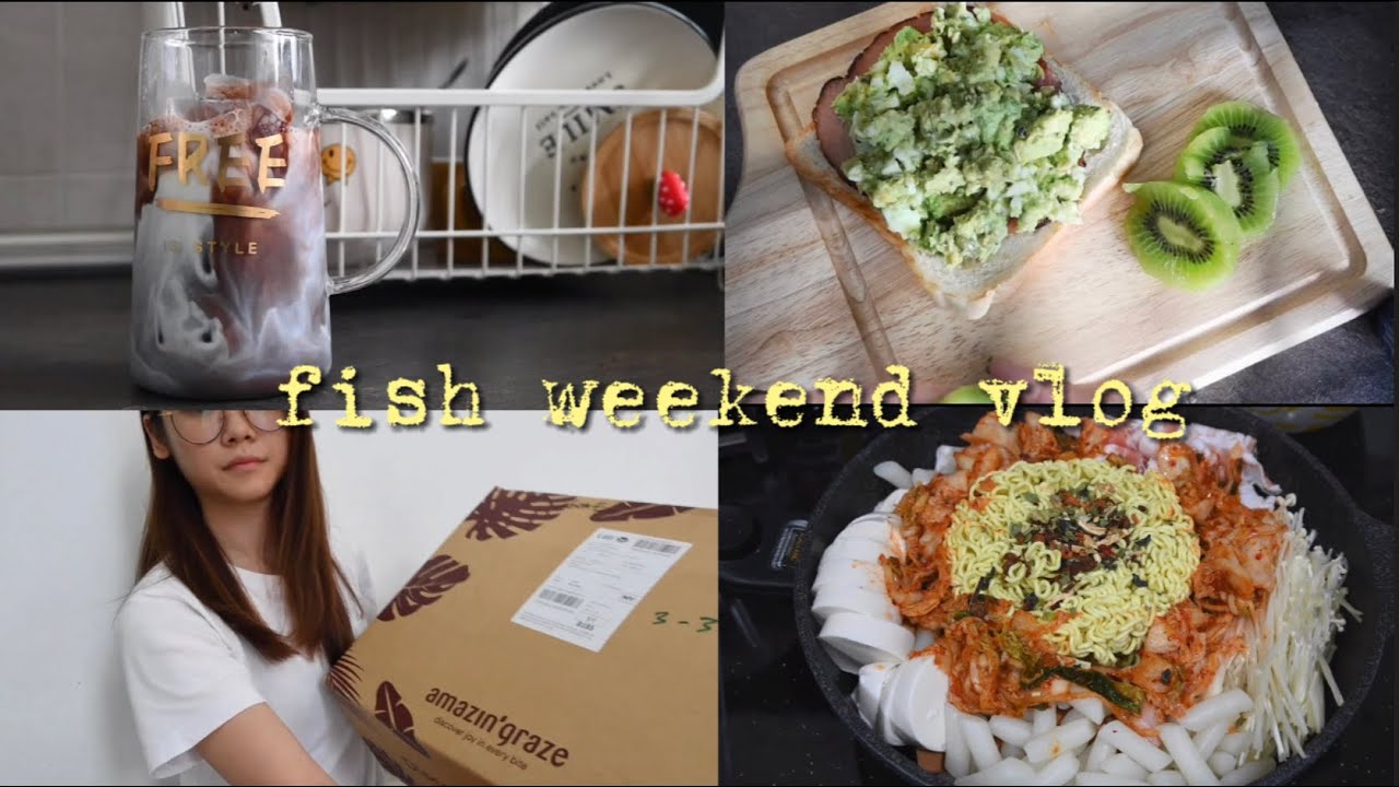鱼Weekend VLog#02 - 牛油果三明治 / 超好喝柚子茶 / 超好吃部队锅 / 超好吃巧克力饼 / 看到最后有惊喜嘿嘿