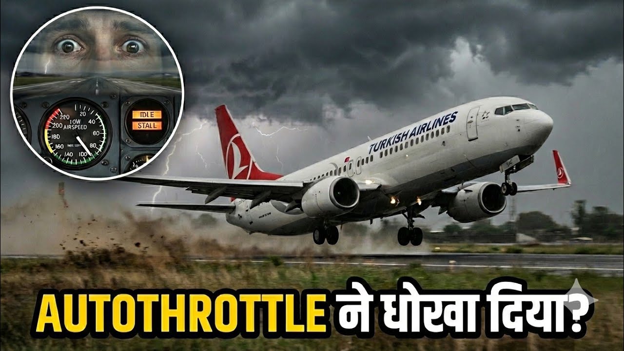 लैंडिंग से पहले सब नॉर्मल था… AUTOTHROTTLE ने Boeing 737 गिरा दिया😱 | Turkish 1951
