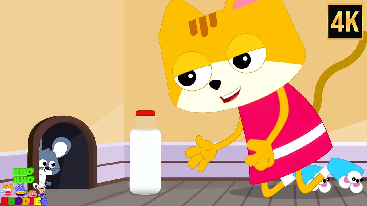 Meow Meow! Little Kitten Song for Kids By Bud Bud Buddies