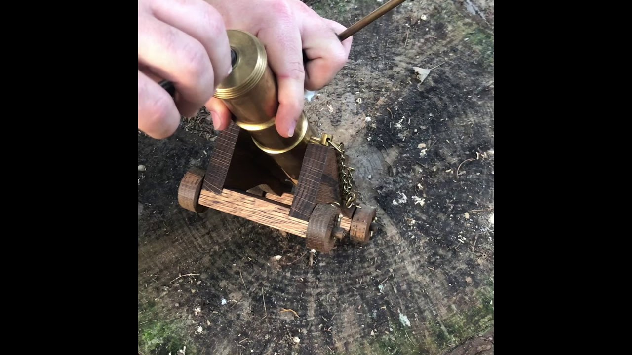 .50 Cal Mini Cannon Shooting