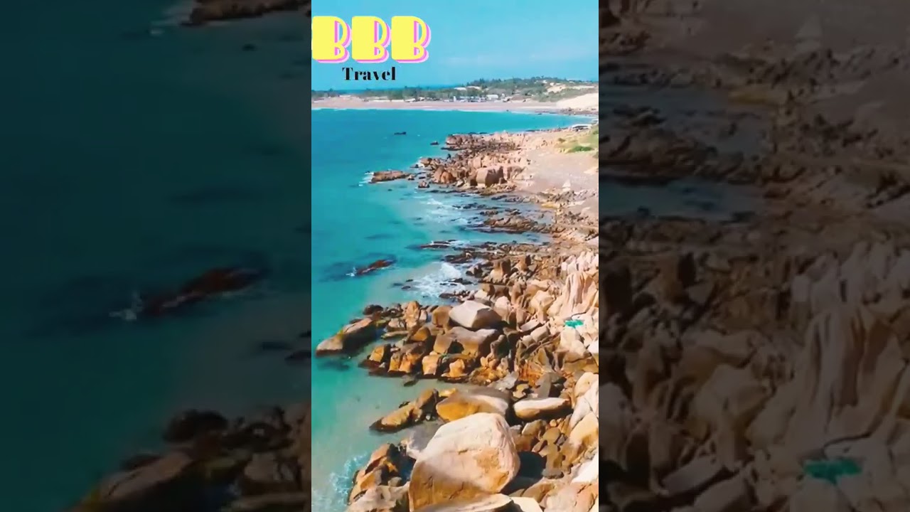 The heavenly beauty of Co Thach beach - Binh Thuan | Biển Cổ Thạch - B&igrave;nh Thuận Flycam