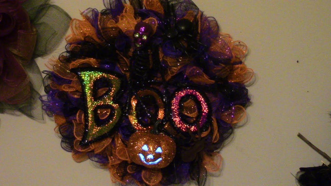 Carmen's DollarTree Halloween Wreath