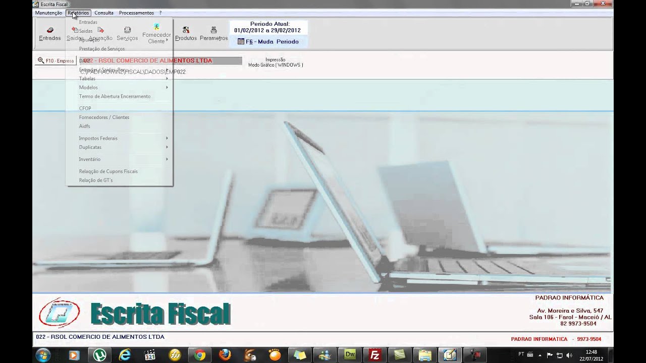 Demostra&ccedil;&atilde;o Escrita Fiscal