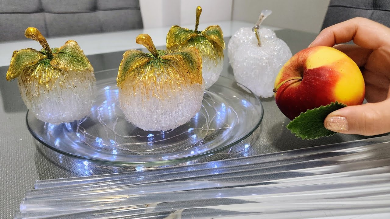 Manzanas  Efecto Cristal 🔮 con Silicona 