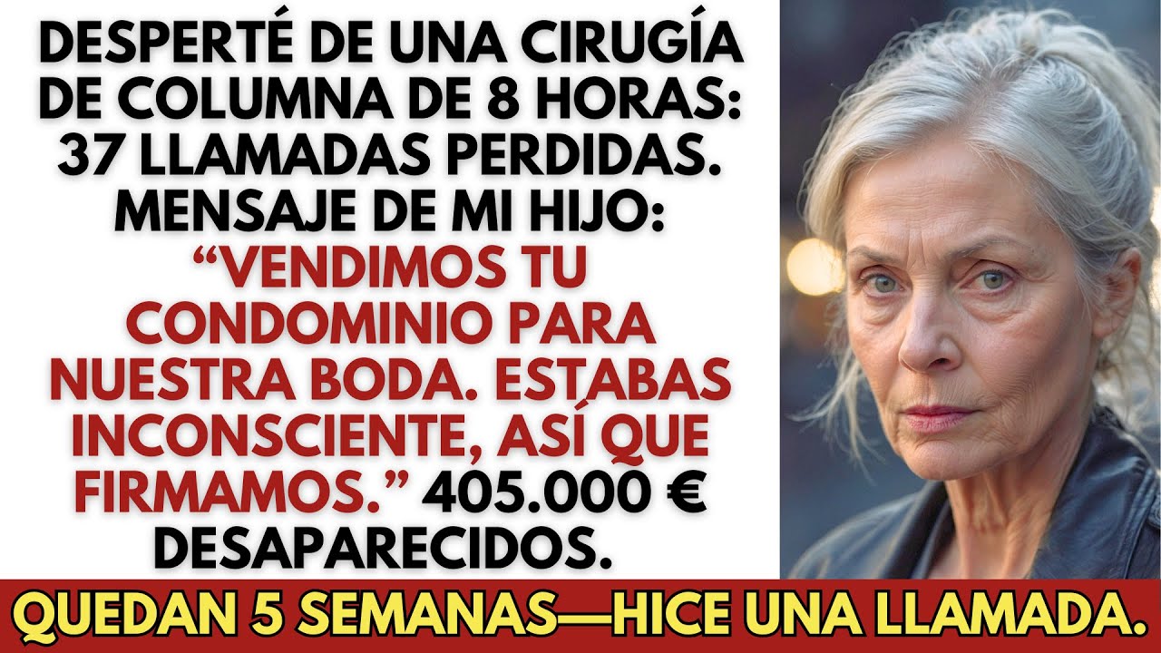 Mi hijo y mi nuera vendieron mi condominio por 405.000 € en mi cirugía—yo tenía una villa