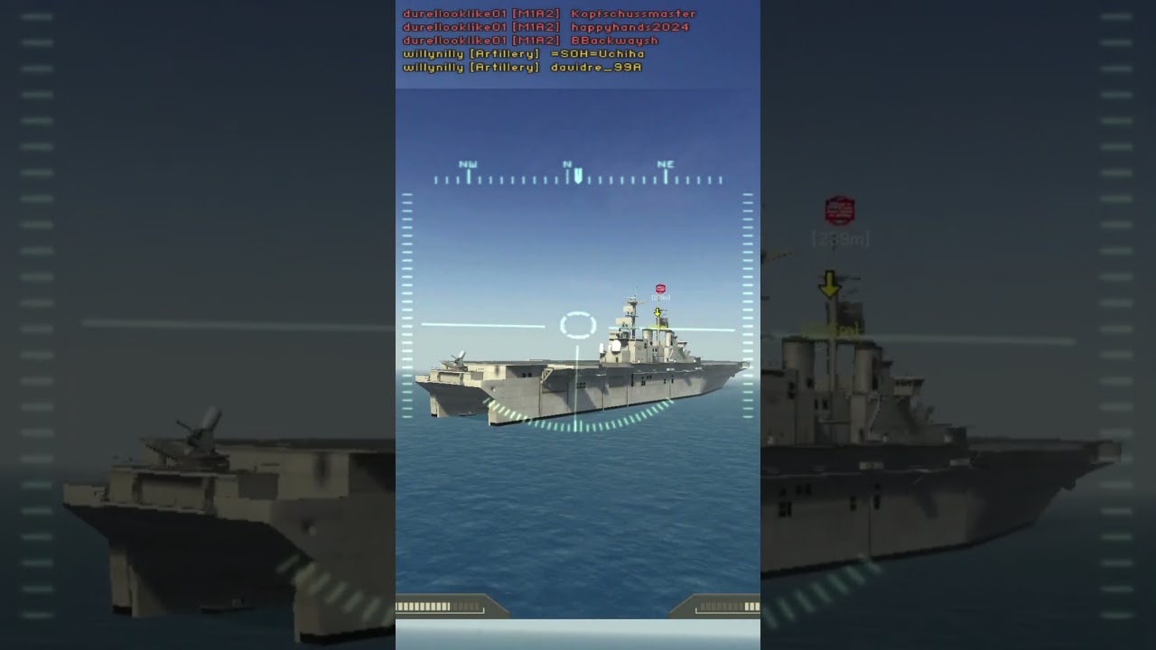 Battlefield 2 - Buzzing the carrier deck #battlefield #bf2 #jets