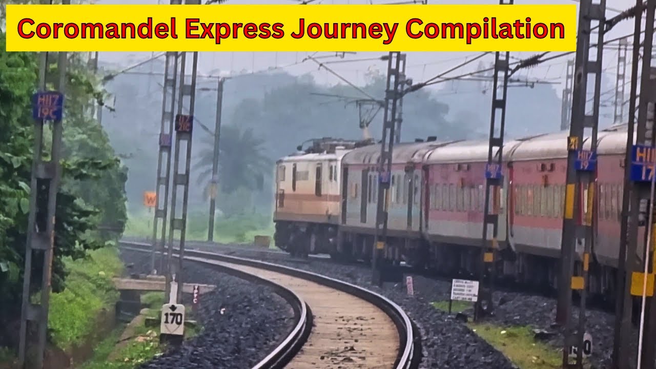 Onboard 12841 Shalimar Chennai Coromandel Express Journey Compilation