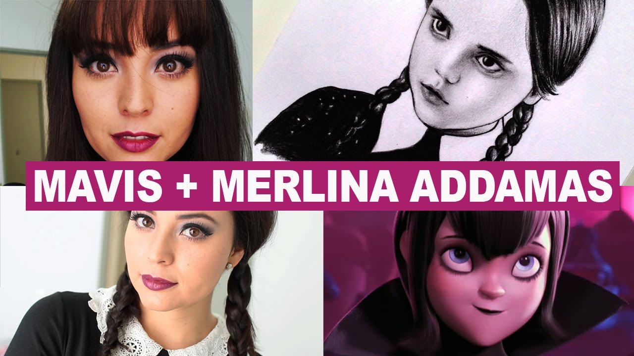 DISFRAZ MERLINA ADDAMS + MAVIS HOTEL TRANSILVANIA *Fabi Ortiz