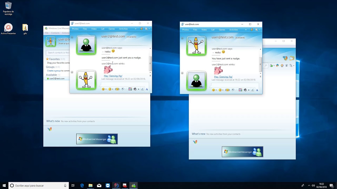 Msn emulator written in Java Spring