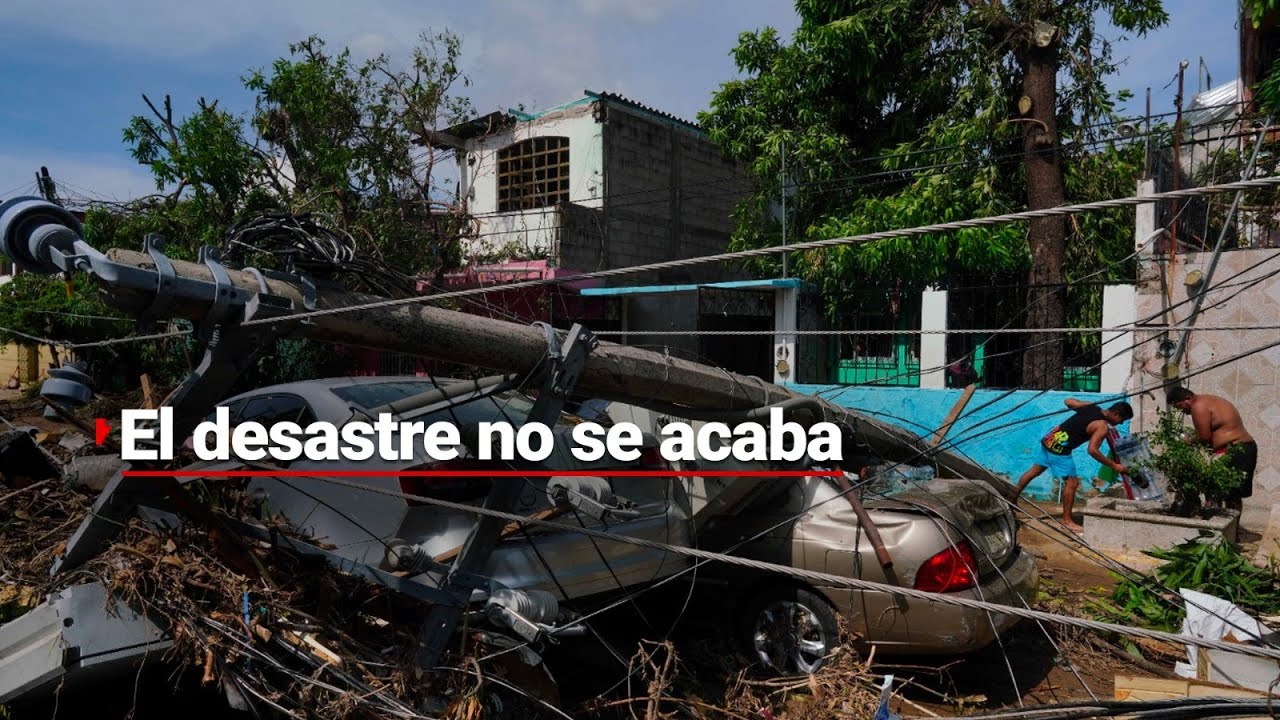TERRIBLE SITUACIÓN EN ACAPULCO | Habitantes tienen que solucionar el desastre que dejó 