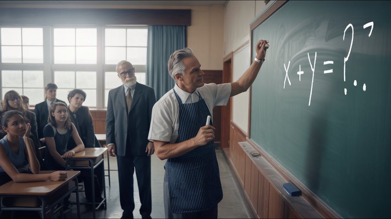 Le professeur a donné un calcul au vieux concierge — la réponse a choqué l’école !