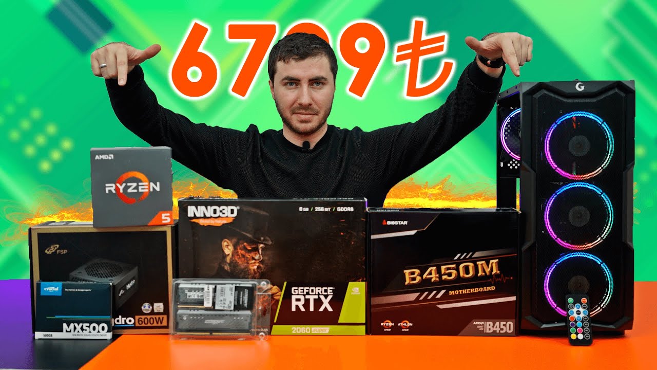 6799 TL BÜTÇELİ RTX 2060 SUPER Oyun BİLGİSAYARI Toplama Rehberi - PCH Aquarius 5AN-X