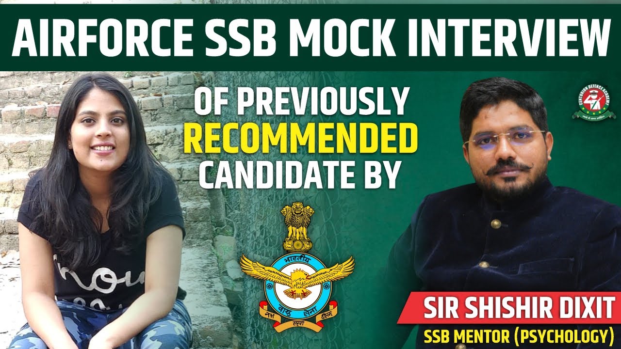 ssb mock interview of Previously Recommended girl , Centurion's Services Selection Board