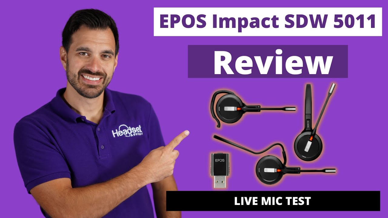 EPOS Impact SDW 5011 Review Finally a comfortable earpiece for PC calls & Meetings - LIVE MIC TEST!