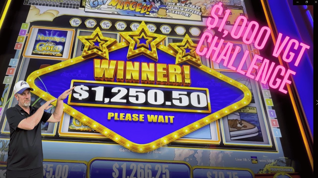 $1,000 VGT Challenge at Winstar Casino! We NEED 🟥Red Screens!#vgt #slots