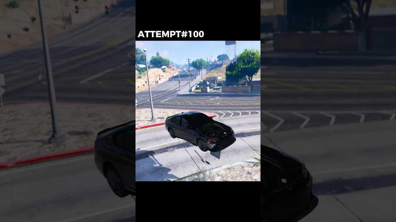 UNREAL GTA 5 STUNT 🤯🔥 #shorts #gtastunts #gta