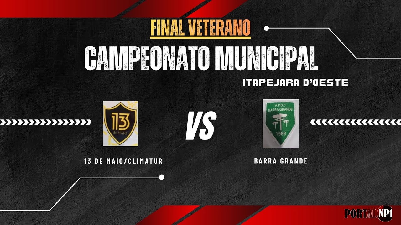 Ao Vivo  Final Veterano - 13 de Maio / Climatur vs Barra Grande