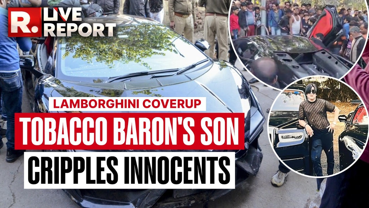 LIVE Report: Tobacco Tycoon's Son Rams Speeding Lamborghini Into Pedestrians In Kanpur, 6 Injured