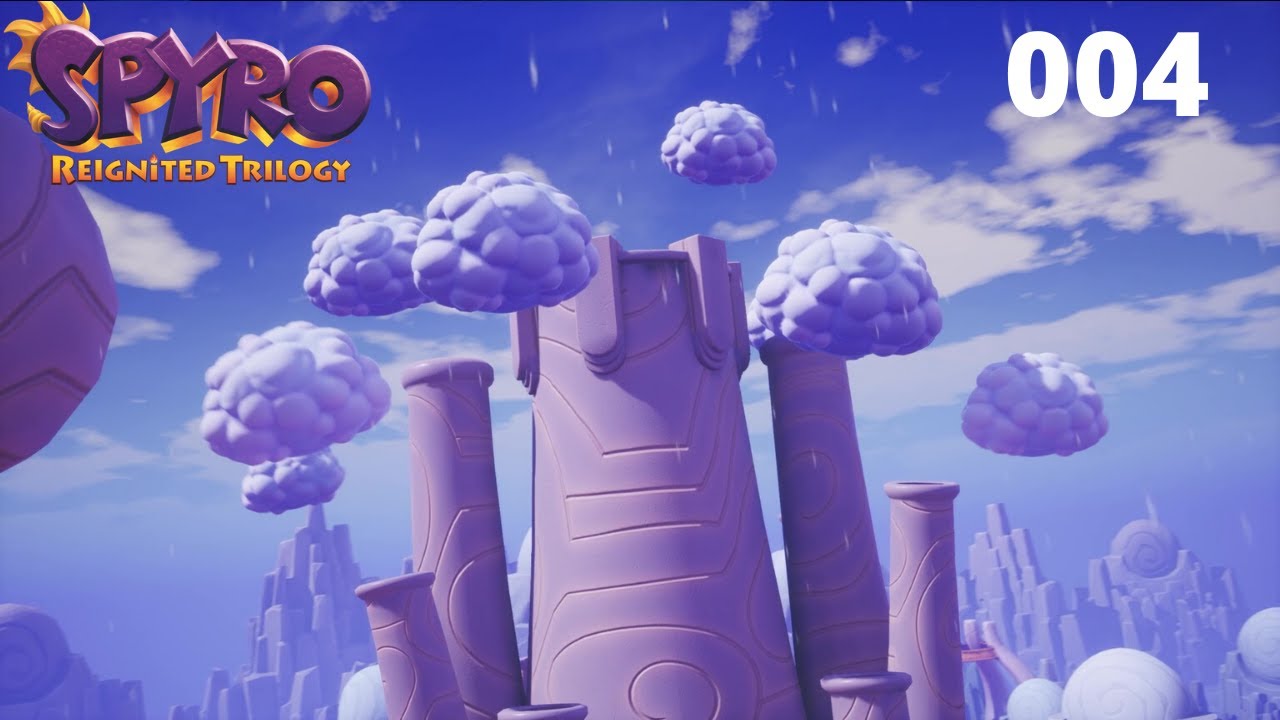 Spyro Year of the Dragon Walkthrough Deutsch Part #4, Wolkentürme 100% mit Trophäe