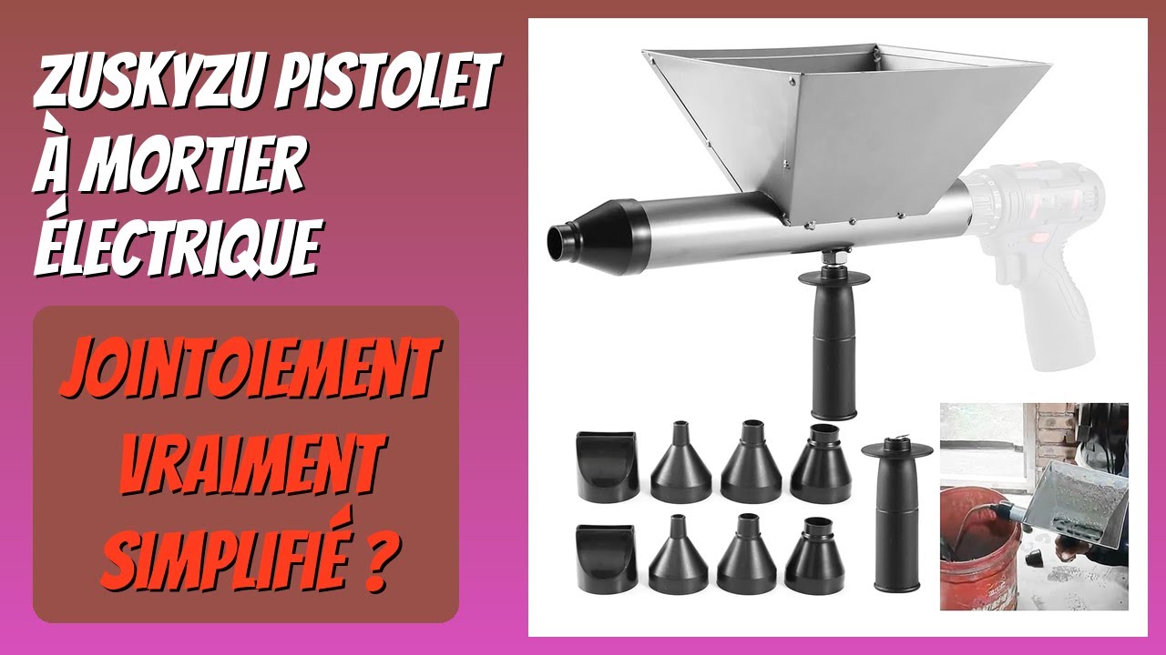AVIS (2026) : ZUSKYZU Pistolet à mortier électrique. DÉTAILS