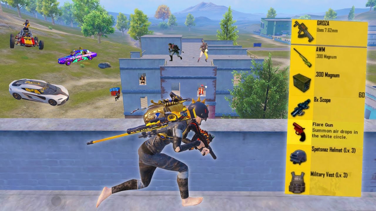NEW BEST LOOT GAMEPLAY😍 AWM + GROZA🔥 PUBG Mobile - BGMI