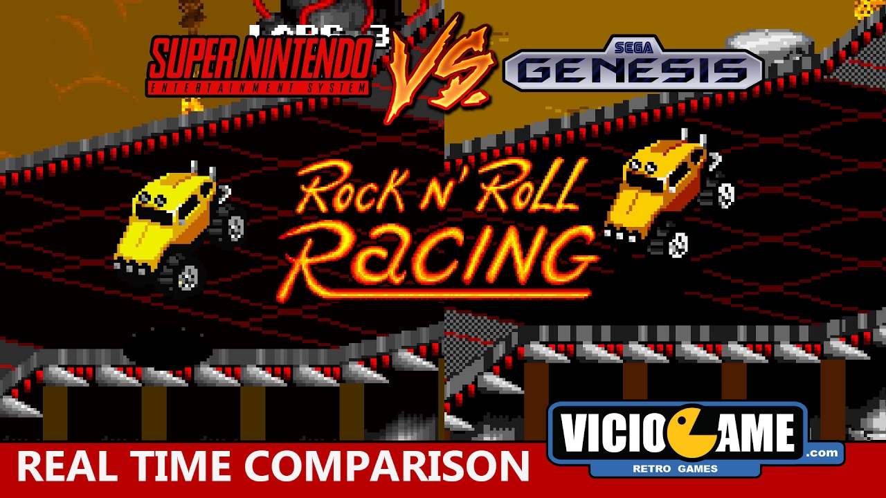 🎮 Super Nintendo VS Mega Drive (Rock n' Roll Racing)