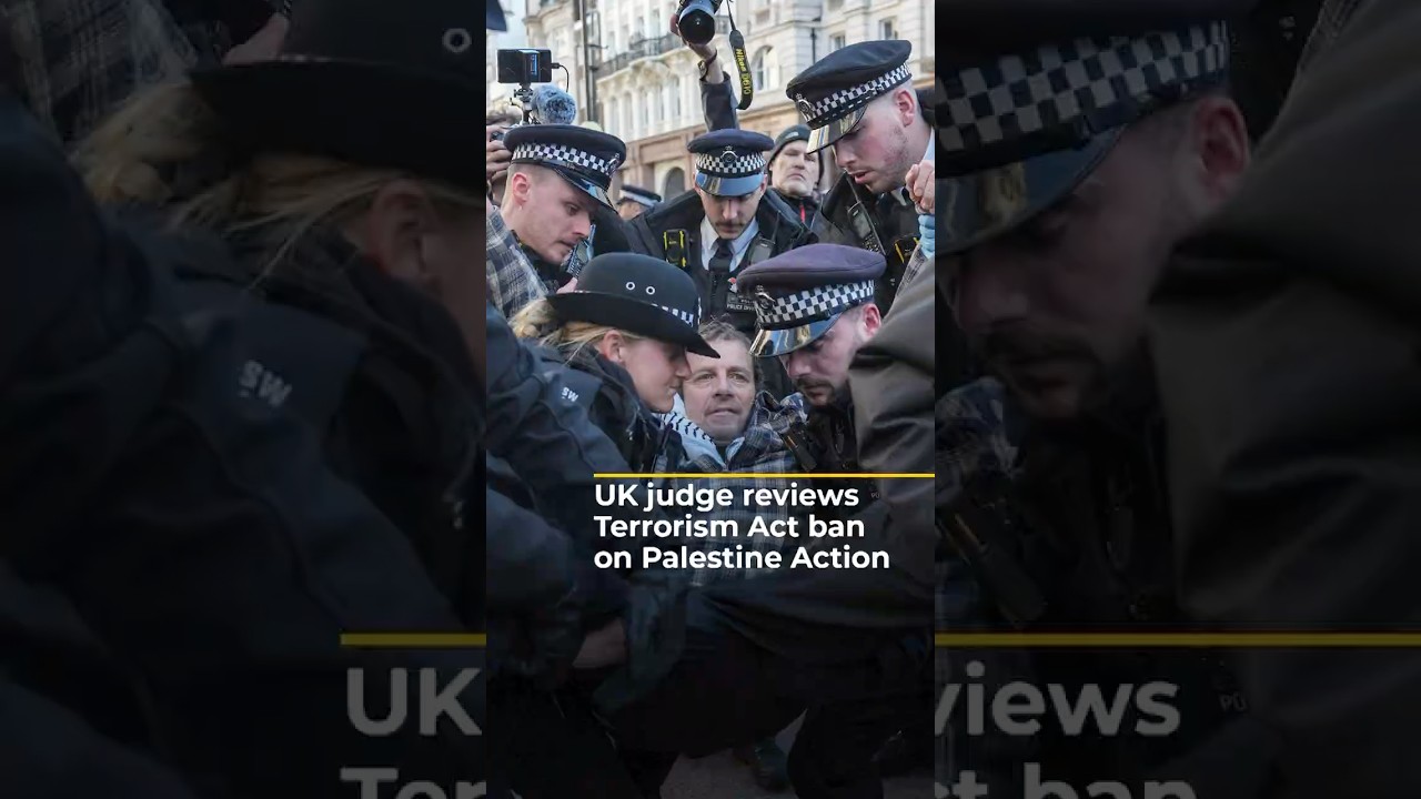 UK judge reviews Terrorism Act ban on Palestine Action | #ajshorts