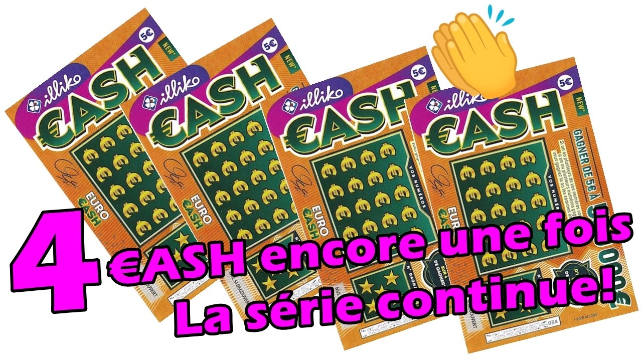GRATTAGE FDJ🍀  👉 4 Cash encore une fois💲 la série continue👏