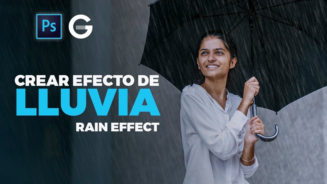 Photoshop Tutorial | Crear Efecto de Lluvia | Creating a Rain Effect