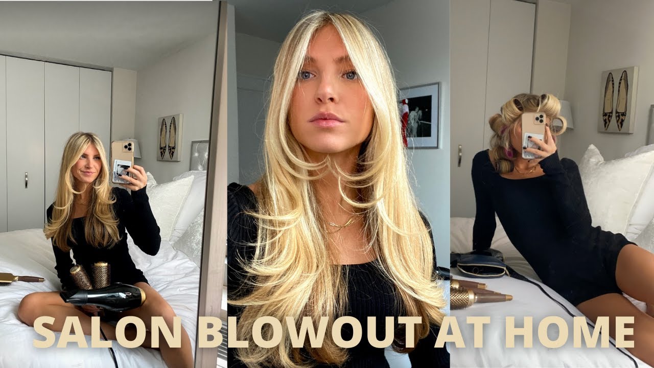 GET A SALON BLOWOUT AT HOME + HOW TO USE ROLLERS