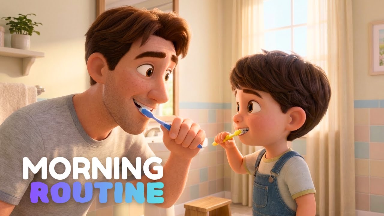 Brushy Brushy Song. Morning Routine for children | Fun Dental Hygiene Song | KID Ventura TV for Kids