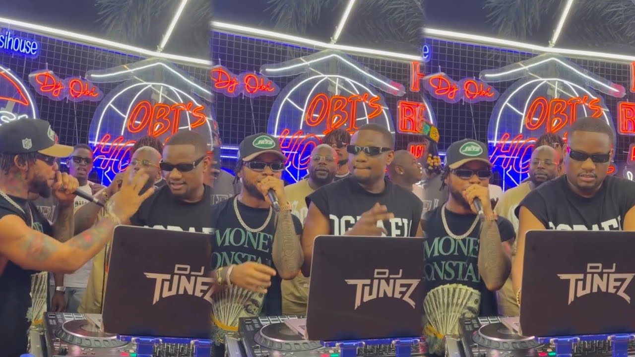 Pocolee & DJ Tunez At Obi’s House Party With South Africa DJ maphorisa 