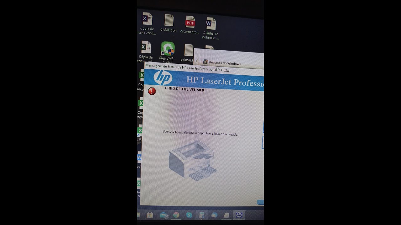 Erro fusível 50.0 ou Erro fuser 50.0 na HP.P1102W