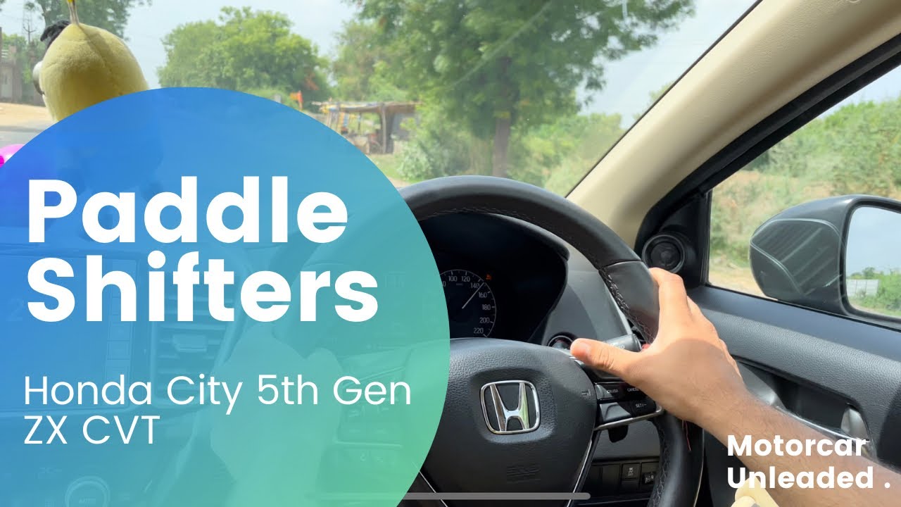 Как использовать подрулевые переключатели в новом Honda City 5-го поколения ZX CVT Petrol — механ...
