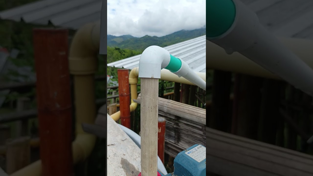 Acueducto casero con sistema de aguas lluvias hace la sensación.