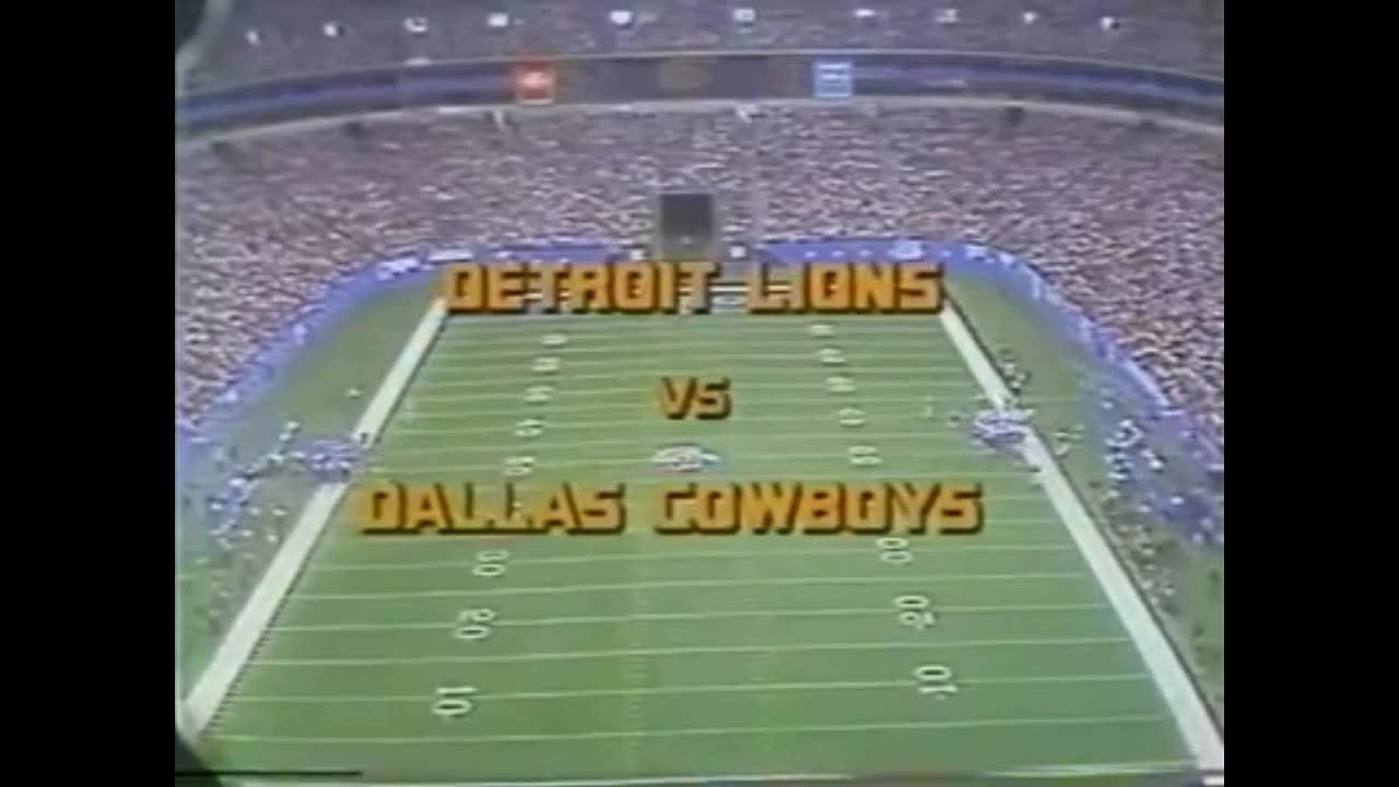 1977-10-30 Detroit Lions vs Dallas Cowboys
